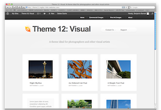 Visual Theme screen shot Visual