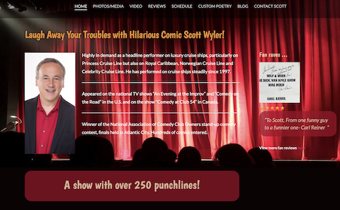 Comedian Scott Wyler home page